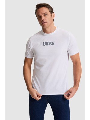 U.S. Polo Assn. Erkek Beyaz Regular Fit Bisiklet Yaka Basic Tişört 50325245-VR013