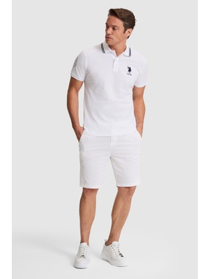U.S. Polo Assn. Erkek Beyaz Dokuma Şort 50322320-VR013