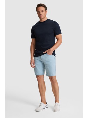 U.S. Polo Assn. Erkek Açık Mavi Jean Şort 50321452-DN0021