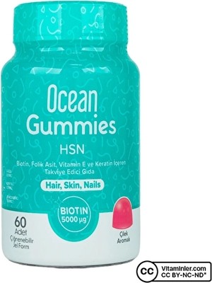 Ocean Gummies Hsn 60 Çiğnenebilir Form