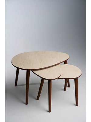 EG Home Paris 3'lü Zigon Sehpa %100  Mdf