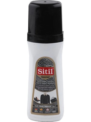 4 Adet   Sitil Ayakkabı Boyası Süet Likit 100 ml Siyah