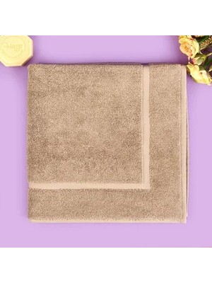 Matmel Soft Samantha Ayak Havlusu - Koyu Bej - 60X60 cm
