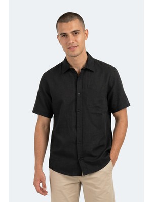 Slazenger Kırtıda Erkek  Siyah Gömlek