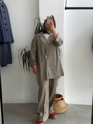 Butik Duyawear Keten Takım