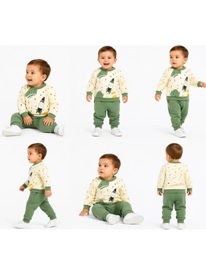 Beruflic 6/24 Ay Uzay Mekiği Baskılı Bebek Takımı
