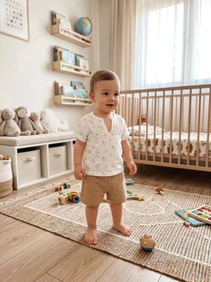 Beruflic 1/4 Yaş Müslin Kumaş Bebek Takımı