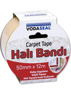 4 Adet   Vodaseal Halı Montaj Bandı Beyaz 50MMX12M
