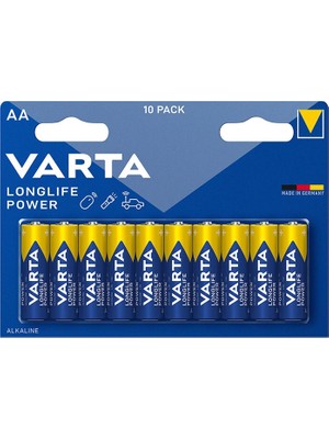 3 Adet  Varta Longlife Power Aa 10'lu Kalem Pil