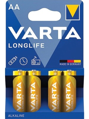2 Adet  Varta Longlife Alkalin 4'lü Kalem Pil