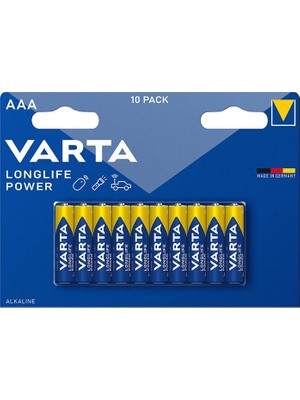 Varta Longlife Power Aaa 10'lu Ince Pil