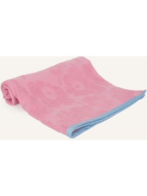 DeFacto Desenli Pamuklu Pembe Plaj Havlusu H0495AX26SM
