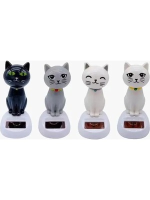 Dodes Güneş Enerjili Solar Sallanan Kedi Figürü