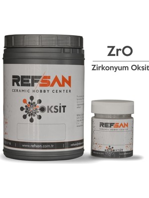 Refsan 500 gr Zirkon Oksit (Zirkonyum Oksit) Seramik Boyaları İçin Uygun Kalay Oksit Alternatifi