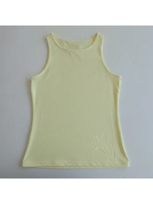 Bonbon Kadın Basic Kolsuz Içi Yarım Astarlı Tshirt BB2538
