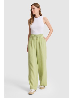 U.S. Polo Assn. Kadın Yeşil Kanvas Pantolon 50321992-VR016