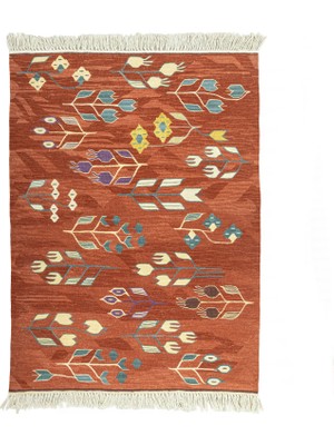 Soho Antiq Cenker Laleli El Dokuma Kilim 117X165 cm