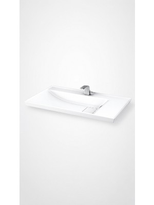 Lapino  Quattro Etejerli Lavabo 80 cm Beyaz (8080)