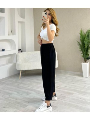 Trending Size Modal Dokulu Şalvar Tek Alt