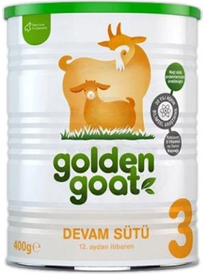Golden Goat 3 Keçi Devam Sütü Biberon Maması 400 ml Sütlü 12. Aydan İtibaren Bebekler İçin Özel Formül