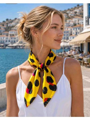 D2listone Desenli Fular Bandana 50X50