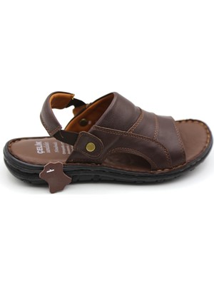 Çelik Fa 5335 Erkek Deri Sandalet