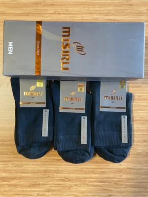 Mısırlı Modal Kısa Konç Erkek Diyabetik Şeker Çorap Lastiksiz 6'lı Paket Siyah