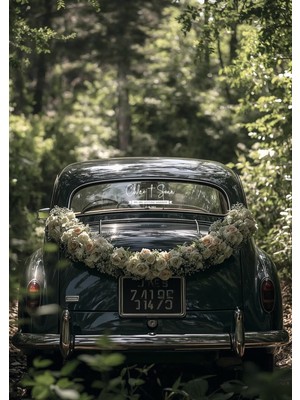 Lora Wedding Gelin Arabası Cam Yazısı İsme Özel 63cm Altın | “We are Getting Married” ve İsimleriniz Yazılı Düğün, Nikah, Nişan İçin Araba Cam Yazısı Sticker, Folyo, Vinil