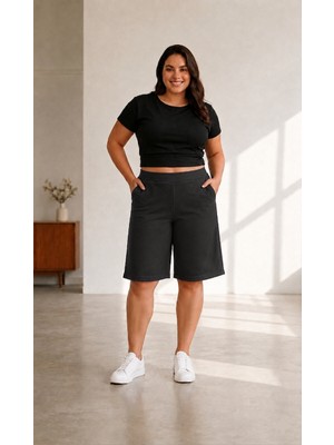 Sngl Kadın Büyük Beden Kapri S M L Xl 2xl 3xl 4xl 5xl 6xl 7xl 8xl 9xl