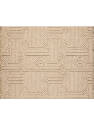 Vivense Lara Iskandinav Makine Halısı, Bej, DS623, 200X500