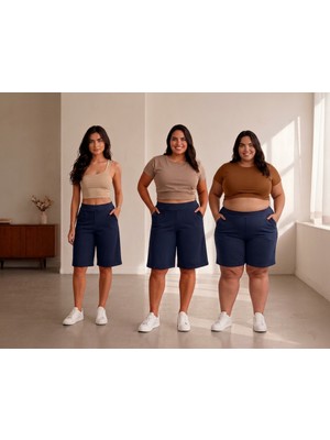 Sngl Kadın Büyük Beden Kapri S M L Xl 2xl 3xl 4xl 5xl 6xl 7xl 8xl 9xl