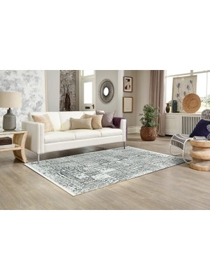 Vivense Life Makine Halısı 6061, Saçaklı, Gri, 100X200
