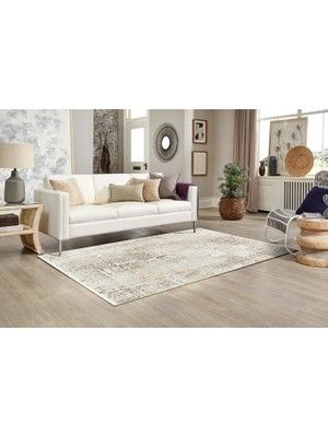 Vivense Life Makine Halısı 6060, Saçaklı, Bej, 120X180