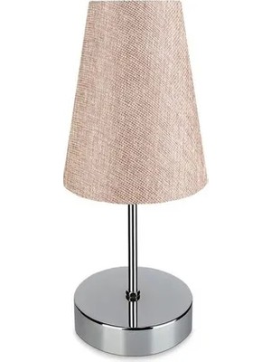 Vivense Evlight Rose Abajur 101 Krom Gülkurusu & Krom