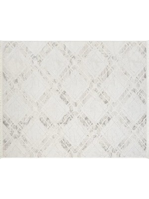 Vivense Aspendos Akrilik Dokuma Makine Halısı, 80X450, Gri, 5117