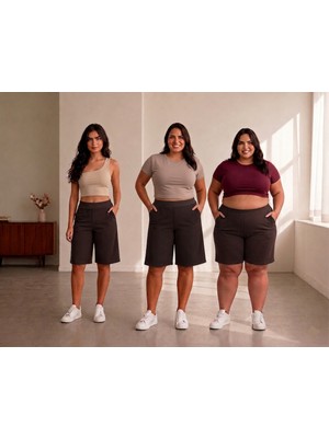 Sngl Kadın Büyük Beden Kapri S M L Xl 2xl 3xl 4xl 5xl 6xl 7xl 8xl 9xl