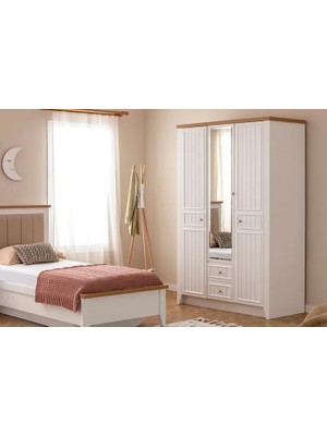 Vivense Lora Gardırop, 3 Kapaklı