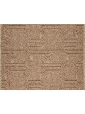 Vivense Lara Iskandinav Makine Halısı, Kahverengi, DS623, 160X250