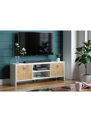 Vivense Ravel Televizyon Sehpası, Çam Kapaklı, 120 cm