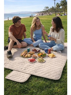 Piknik Örtüsü Kamp Tipi Su Gecirmez -Gri RENK200*150