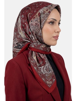 Hadiora Kadın Kırmızı Etnik Desen Dikişli Yazma