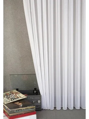 Vivense Massarelli Giber Tül Perde, Orta Pile, Beyaz, 200X260