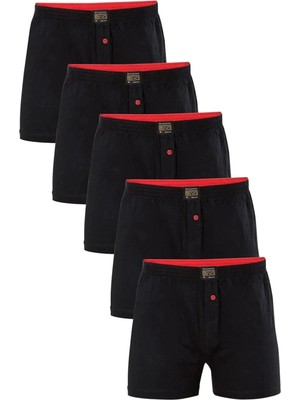 5'li Anıt %100 Pamuklu Havlu Bel Düğmeli Boxer Rahat Kesim 2 Çift Bambu Patik Çorap Hediyemizdir