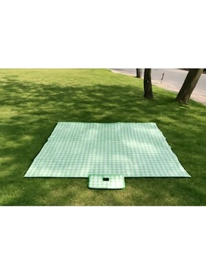 Be Active Kareli Masa Örtüsü, Sofra Bezi, Piknik Örtüsü Pamuk 130,150