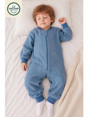 Cantoy 4 Mevsim Müslin Uzun Kollu 1.0 Tog Uyku Tulumu %100 Pamuk