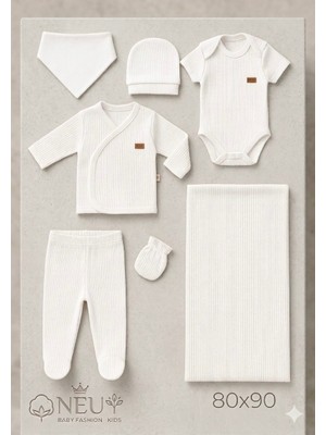 NEU KIDS Raporlu 7'li Set Hastane Çıkışı Yenidoğan Pamuklu