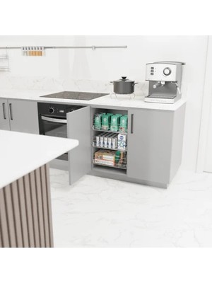 Huzur 500X500X130 Bağımsız Teleskopik Raylı Çekmece M:550
