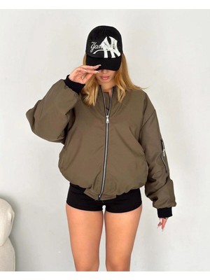 Meecy Unisex Bomber Ceket Yelek Mont