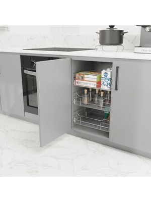 Huzur 350X500X130 Smart Çift Açılım Tandem Raylı Çekmece M:400