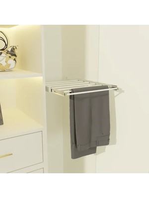 Huzur 700 mm Tls Raylı Alüminyum Borulu Pantolonluk